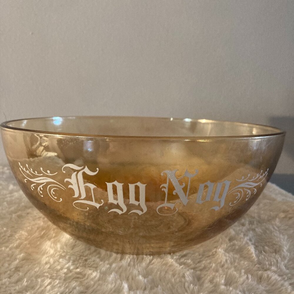 Vintage Jeanette Glass Egg Nog Bowl